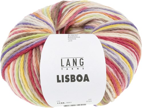 Lang Yarns Illusion 0001 Rose/Yellow/Lilac/Orange