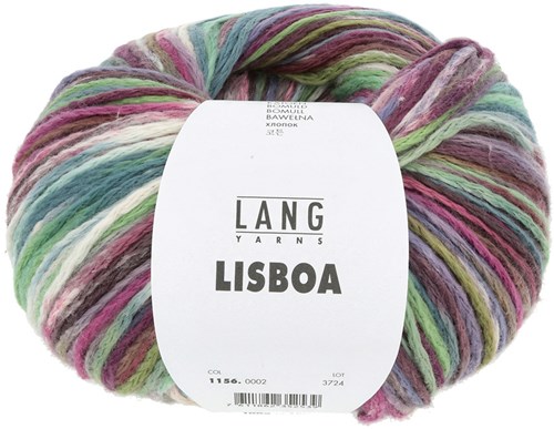 Lang Yarns Illusion 0002 Lilac/Petrol/Yellow/Light Blue
