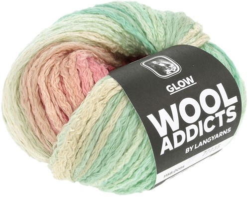 Lang Yarns Glow 0054 Sage/Red-3