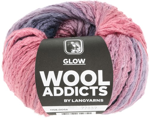 Lang Yarns Glow 0056 Navy/Coral