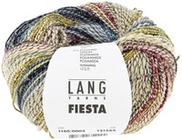 Lang Yarns Fiesta 0003 Yellow/Dark Blue/Rose/Beige
