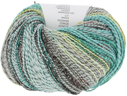 Lang Yarns Fiesta 0004 Turquoise/Aqua/Grey/Salmon-2