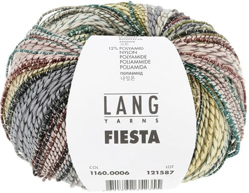 Lang Yarns Fiesta 0006 Yellow/Copper/Grey/Aqua