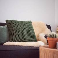 Knitting Pattern Honeycomb Brioche Pillow