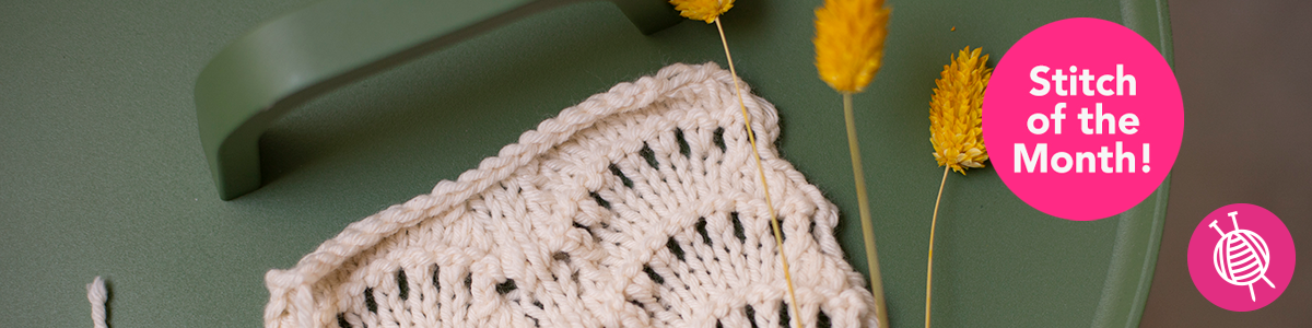Stitch of the Month: Knit the Peacock&apos;s Tail Stitch