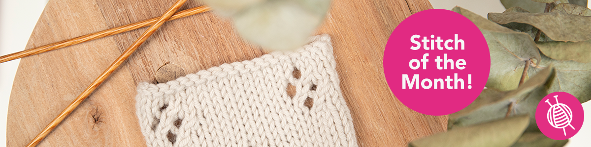 Stitch of the Month: Knitting Diamond Lace