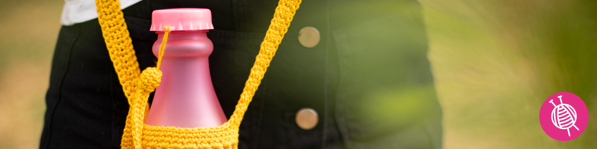 Free Crochet Pattern: Water Bottle Holder