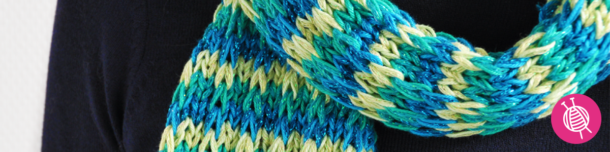 Knit a byClaire Sparkle Scarf