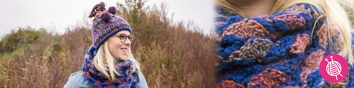 Katia Azteca Snood and Hat - Free Pattern