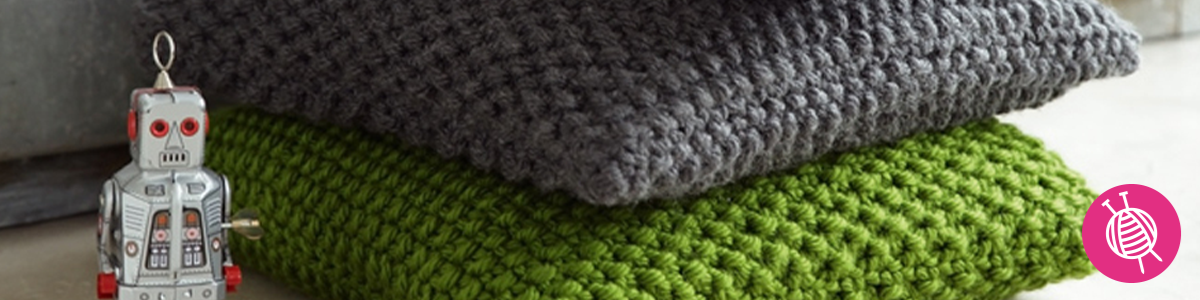 Knitted Pillow made with Phil Express