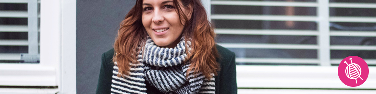 Shades of Merino Cotton Striped Scarf