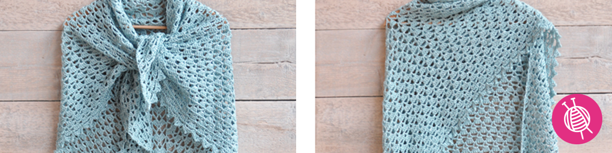 Crochet a Spring Scarf with Glitter