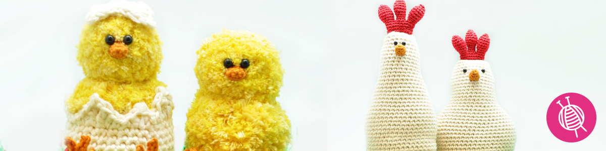 Easter Crochet Projects: A cozy chicken family