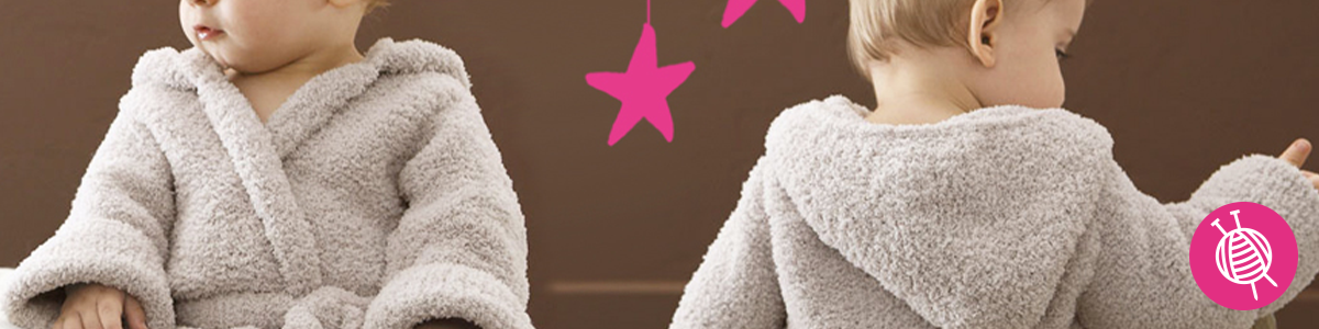 Knitting a Baby Bathrobe