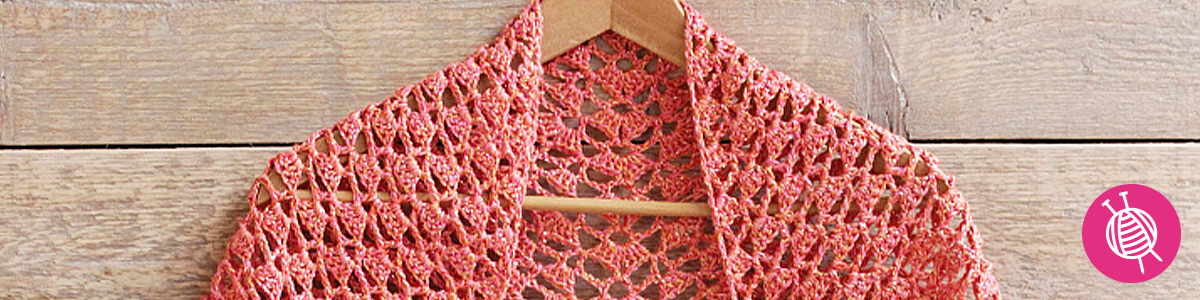 Crochet a silk summer scarf with Knit Collage