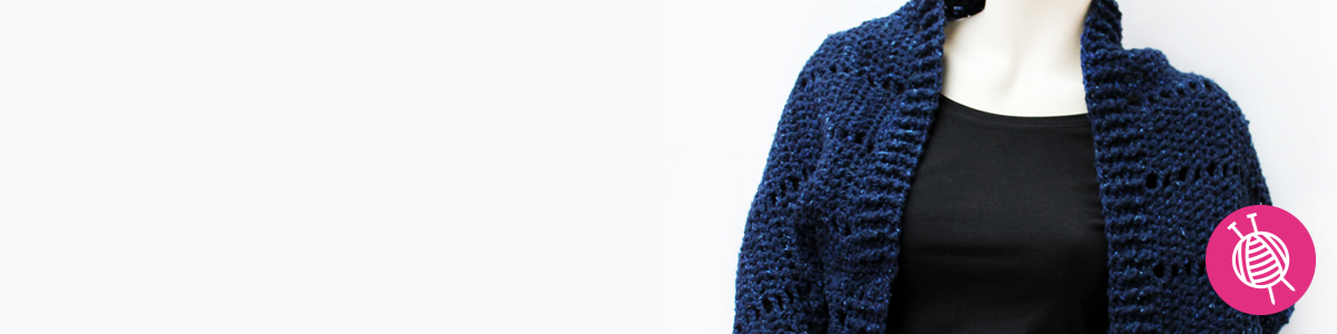 Crochet a shrug with Lana Grossa Royal Tweed