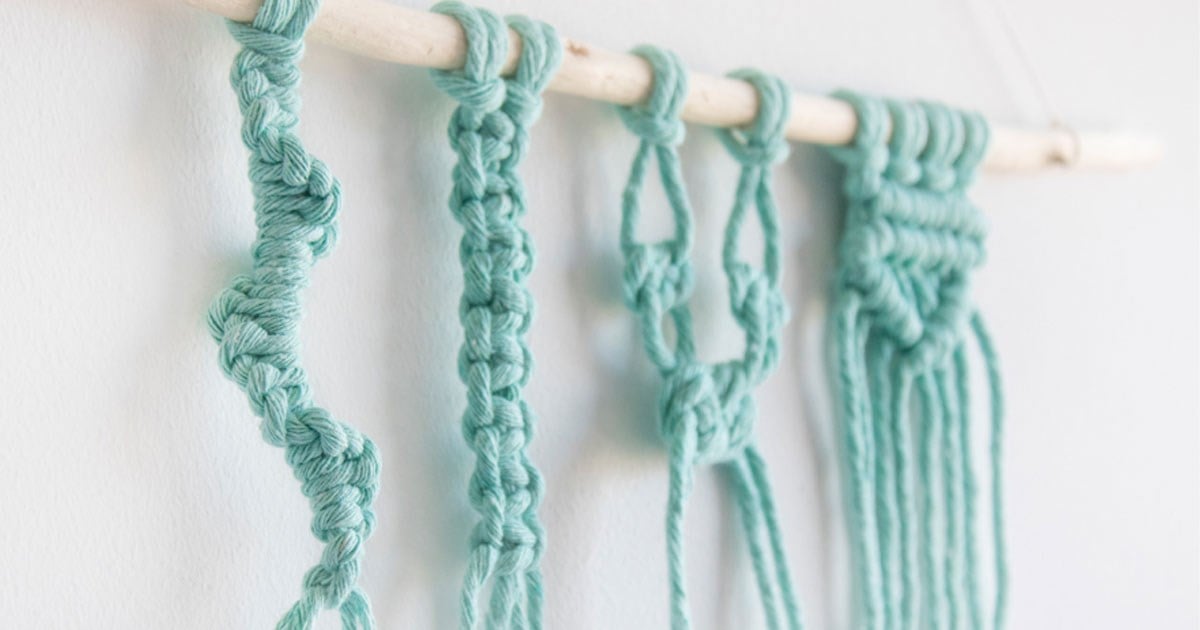 Macramé  How to tie macramé knots, plus loads of inspiration!