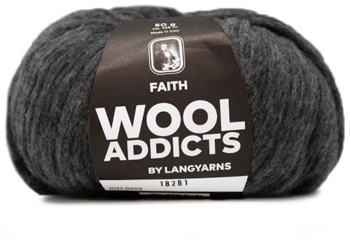 Wooladdicts Wild Wandress Sweater Knit Kit 3 M Grey Mélange