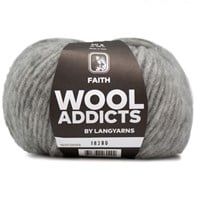 Wooladdicts Boho Soul Hooded Scarf Knit Kit 1 Light Grey Mélange