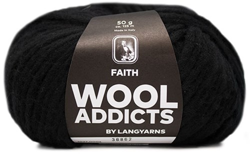 Wooladdicts Boho Soul Hooded Scarf Knit Kit 2 Black
