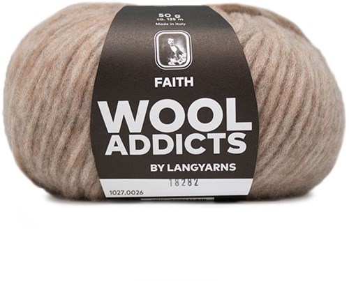 Wooladdicts Boho Soul Hooded Scarf Knit Kit 6 Beige