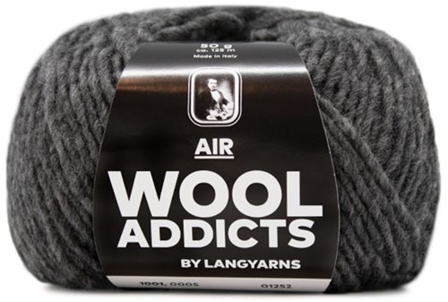 Wooladdicts City Life Sweater Knit Kit 3 L Grey Mélange