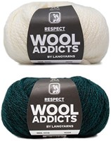 Wooladdicts Hidden Feelings Sweater Knit Kit 2 M Moss Mélange / Off-White