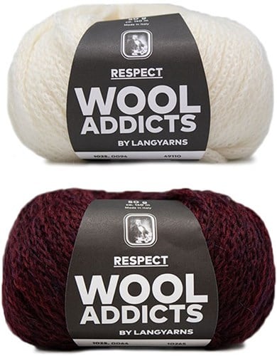 Wooladdicts Hidden Feelings Sweater Knit Kit 3 XL Sunset / Off-White