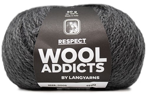 Wooladdicts Seductive Secret Cardigan Knit Kit 3 M Grey Mélange