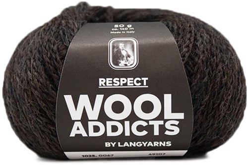 Wooladdicts Seductive Secret Cardigan Knit Kit 8 M Dark Brown