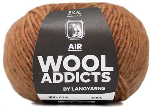 Wooladdicts Dramatic Dreamer Sweater Knit Kit 5 L Amber Mélange