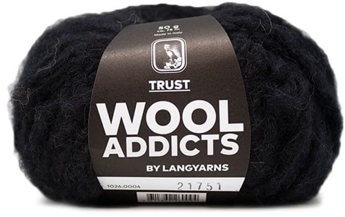 Wooladdicts Devoted Dancer Sweater Knit Kit 2 S/M Black