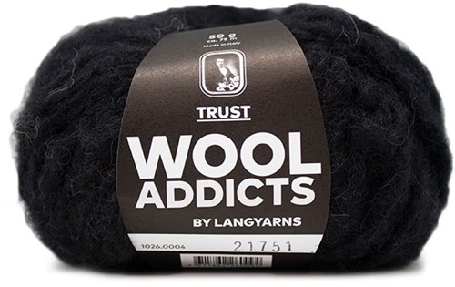 Wooladdicts Devoted Dancer Sweater Knit Kit 2 L/XL Black