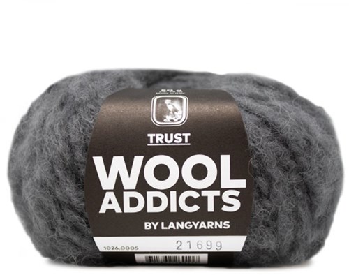 Wooladdicts Devoted Dancer Sweater Knit Kit 3 L/XL Grey Mélange