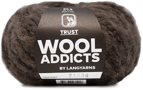 Wooladdicts Devoted Dancer Sweater Knit Kit 8 S/M Dark Brown