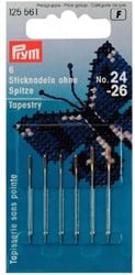 Prym Tapestry Needles with Blunt Point Steel No. 24-26