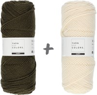 Dream Blanket 4.0 KAL Knitting Kit 12 Khaki & Cream