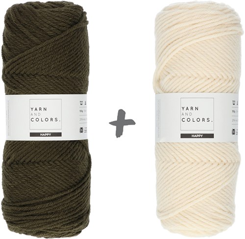 Dream Blanket 4.0 KAL Knitting Kit 12 Khaki & Cream