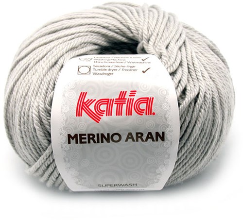 Katia Merino Aran 012 Light Grey