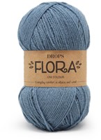 Drops Flora Uni Colour 13 Denim Blue