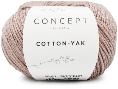 Cotton Yak Girls Sweater Knitting Kit 2 12 years Pearl Pink
