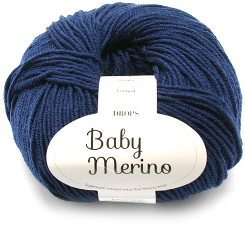 Drops Baby Merino Uni Colour 013 Navy Blue