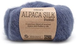 Drops Brushed Alpaca Silk Uni Colour 013 Denim-blue