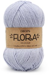 Drops Flora Uni Colour 14 Eisblau