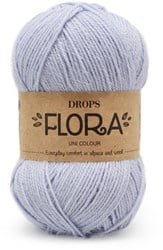Drops Flora Uni Colour 14 Ice Blue