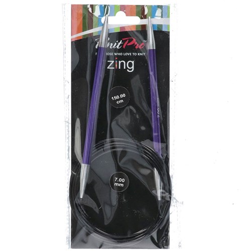 KnitPro Zing Circular Knitting Needles 150cm 7.00mm