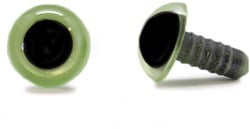 Safety Eyes Olive Green per pair