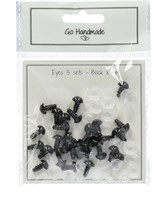 Go Handmade Safety Eyes Black 8mm (15 pieces)-2