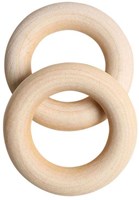 Go Handmade Wooden Rings Ø 45 mm (2 pieces)