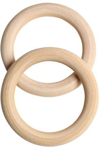 Go Handmade Wooden Rings Ø 68 mm (2 pieces)